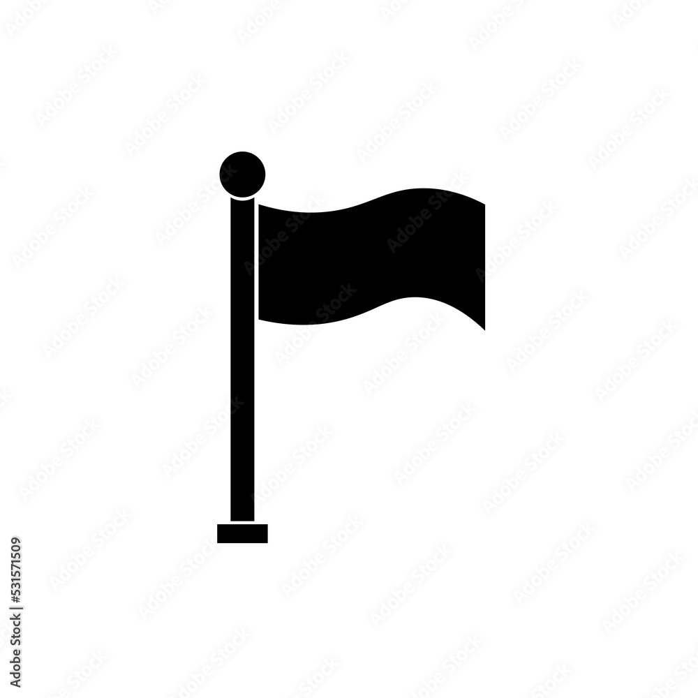 Graphic flat flag icon for your design and website Graphic flat flag icon for your design and website