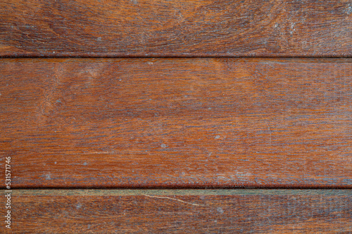 Plank wood table floor with natural pattern texture background.