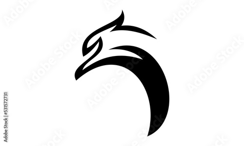 eagle lineart vector logo