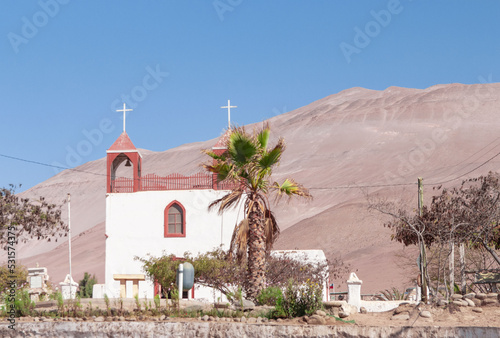 Colonial Church of Poconchile in the Lluta Valley, Arica photo