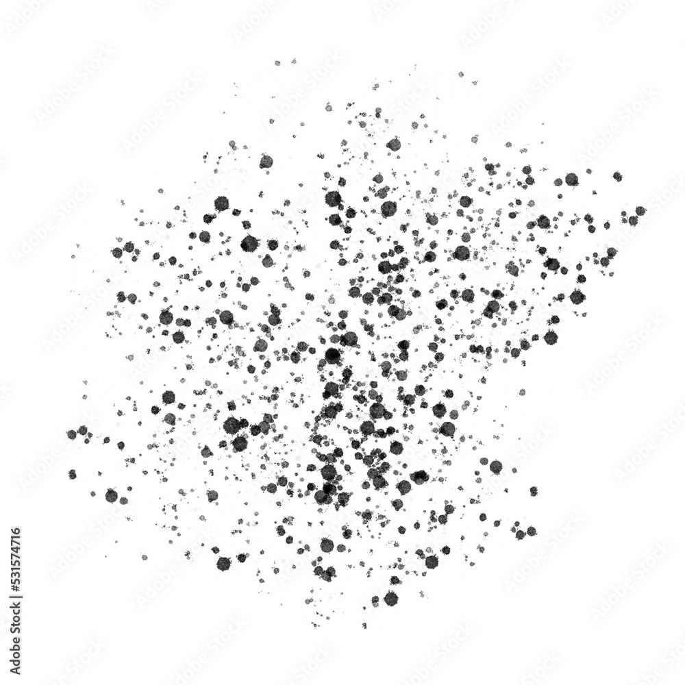 Obraz premium Black Splatter Paint Splash