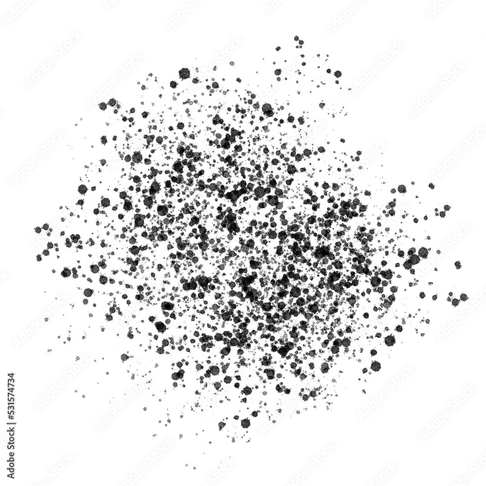 Black Splatter Paint Splash