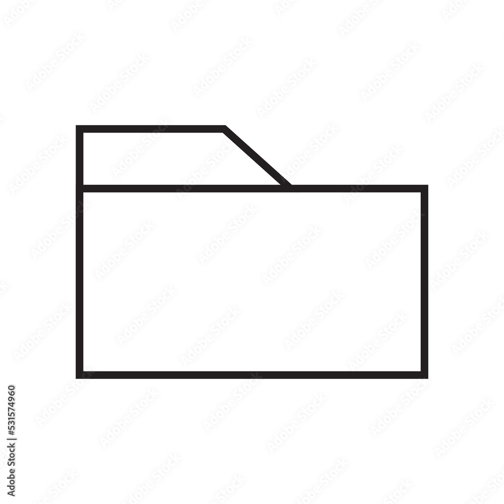 Graphic flat folder icon for your design and website Graphic flat folder icon for your design and website