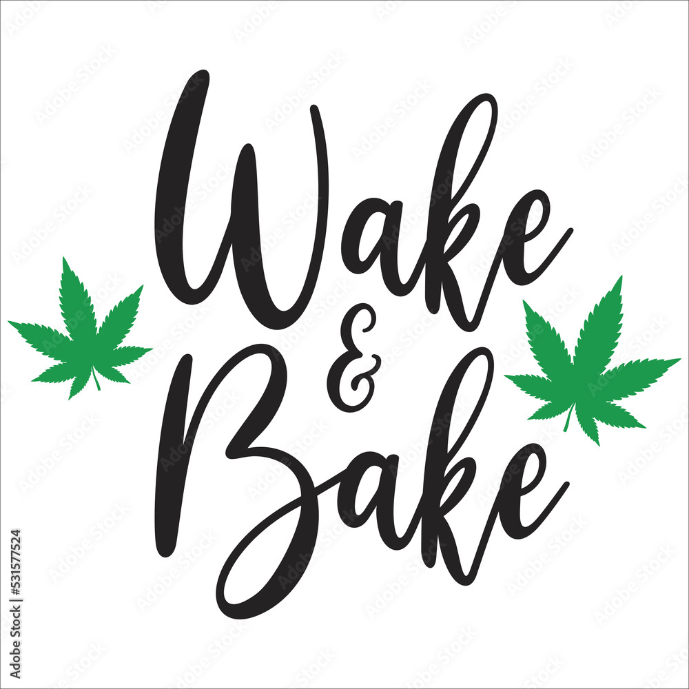 Obraz premium wake bake eps design