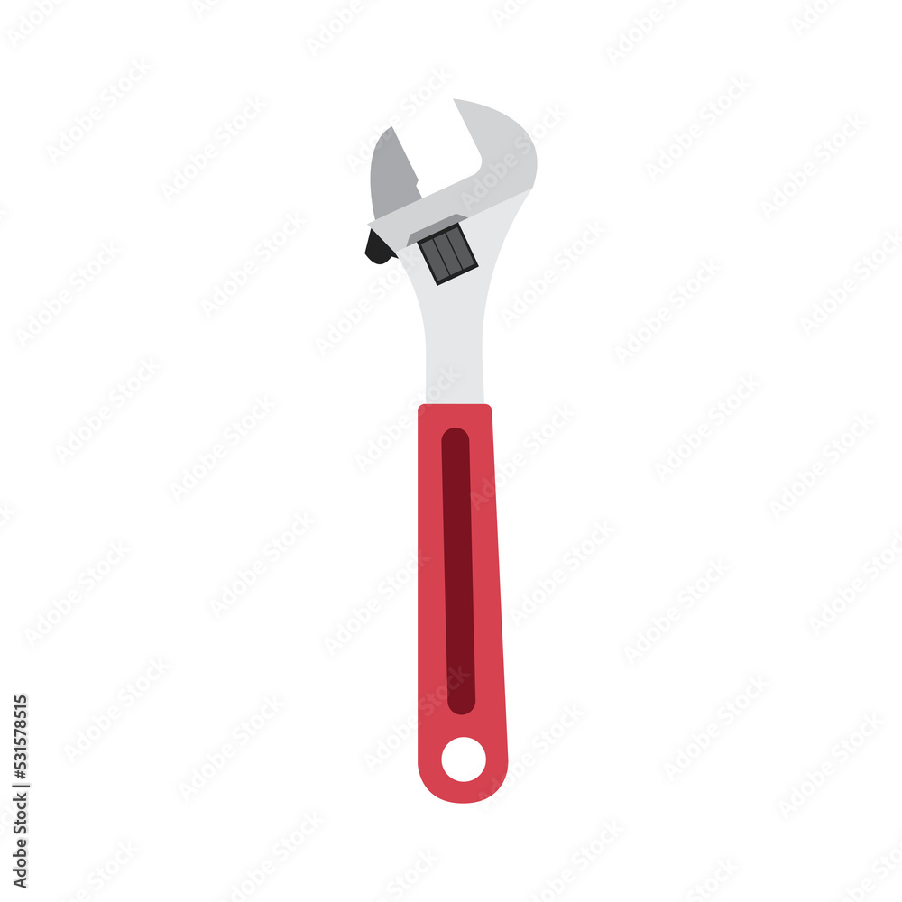 Adjustable wrench icon with a color style that is suitable for your modern business Adjustable wrench icon with a color style that is suitable for your modern business