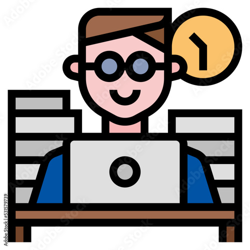 diligent work icon