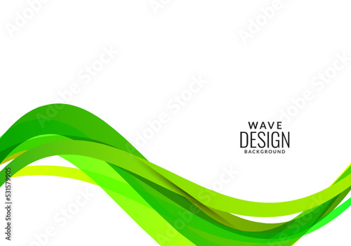 abstract green background with flowing waves