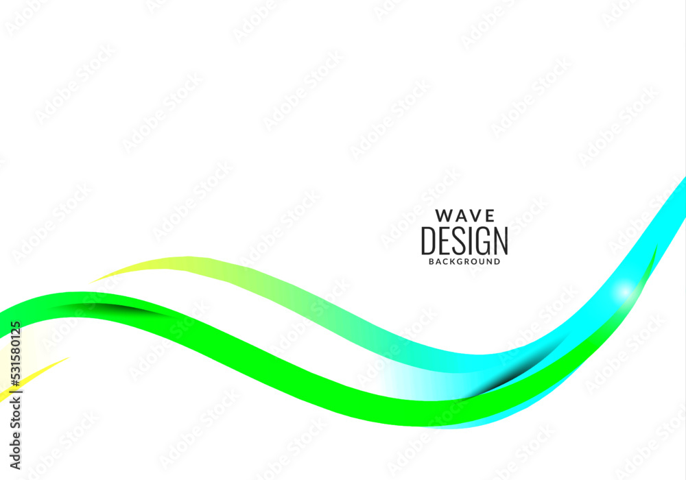 Abstract beautiful green modern wave background Abstract beautiful green modern wave background