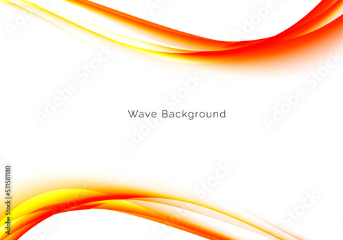 abstract background with red and orange waves