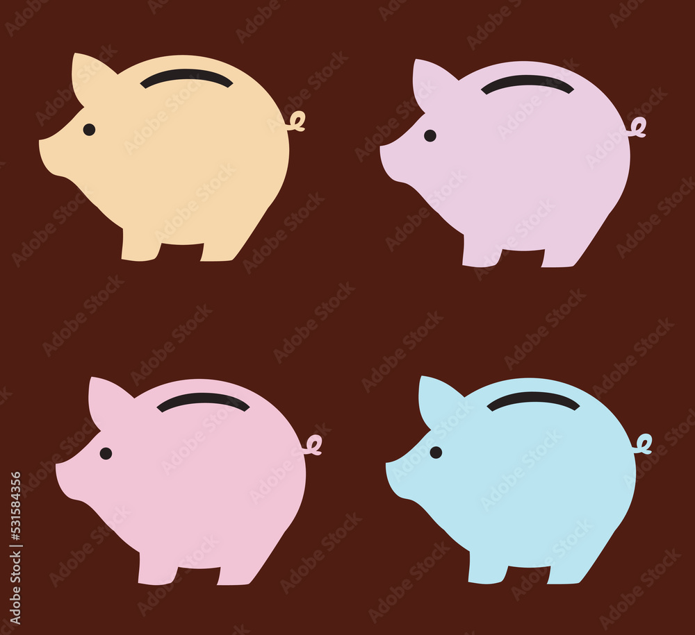 Set of Piggy Bank Set of Piggy Bank