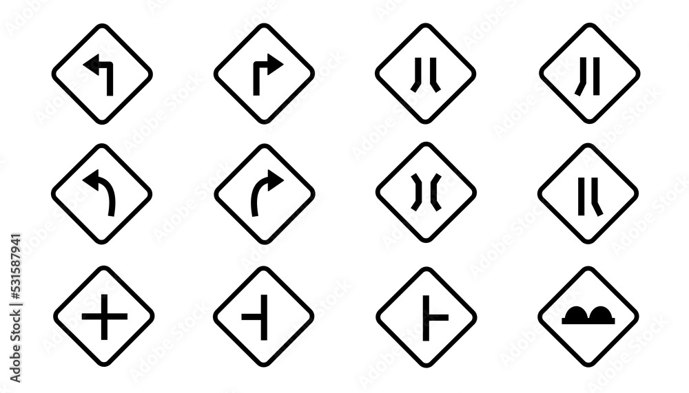 traffic sign icon set illustration traffic sign icon set illustration