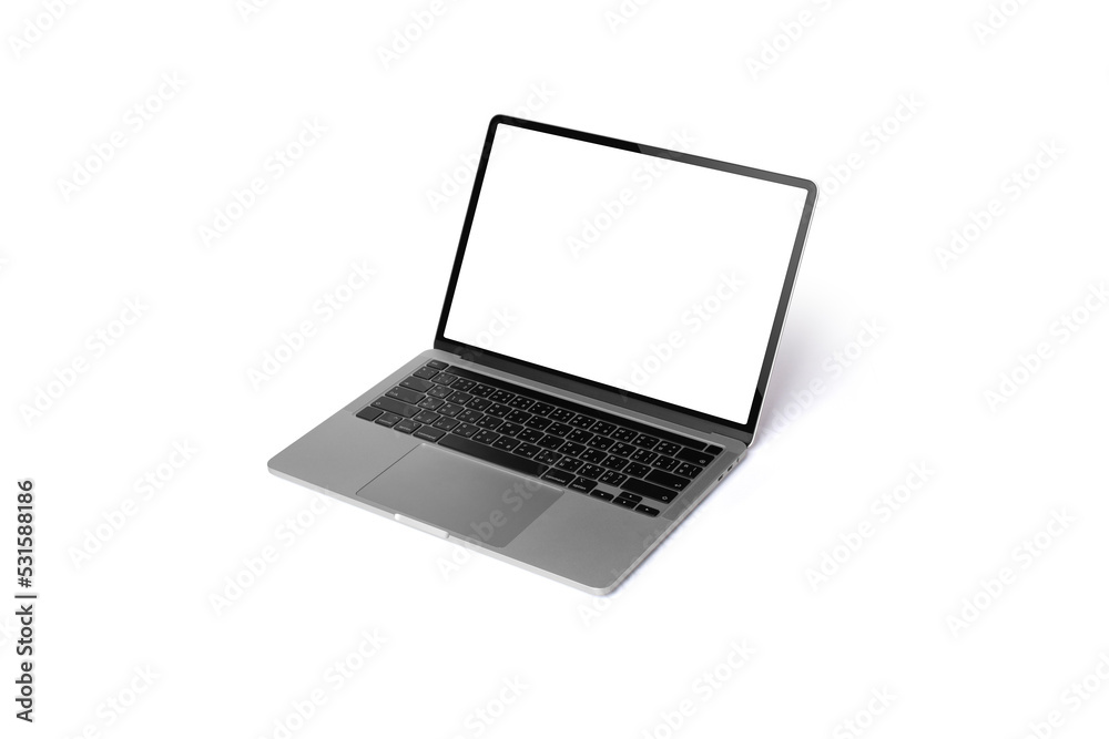 laptop with blank screen. notebook isolated on white background laptop with blank screen. notebook isolated on white background
