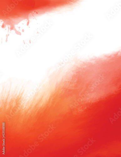 Red abstract texture background with watercolor