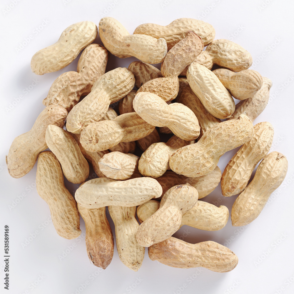 Raw unpeeled peanuts Raw unpeeled peanuts