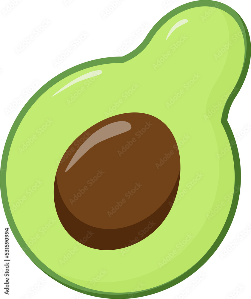 Avocado flat vector icon for food applications and websites. Avocado flat vector icon for food applications and websites.