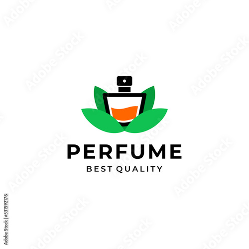 Natural fresh perfume logo design 