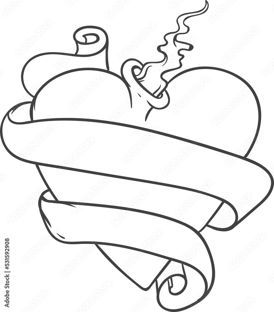 sacred heart handdrawn outline
sacred heart handdrawn outline