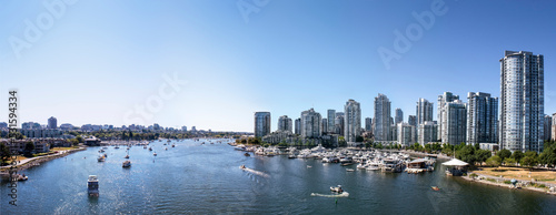 View from the Cambie Bridge in Vancouver