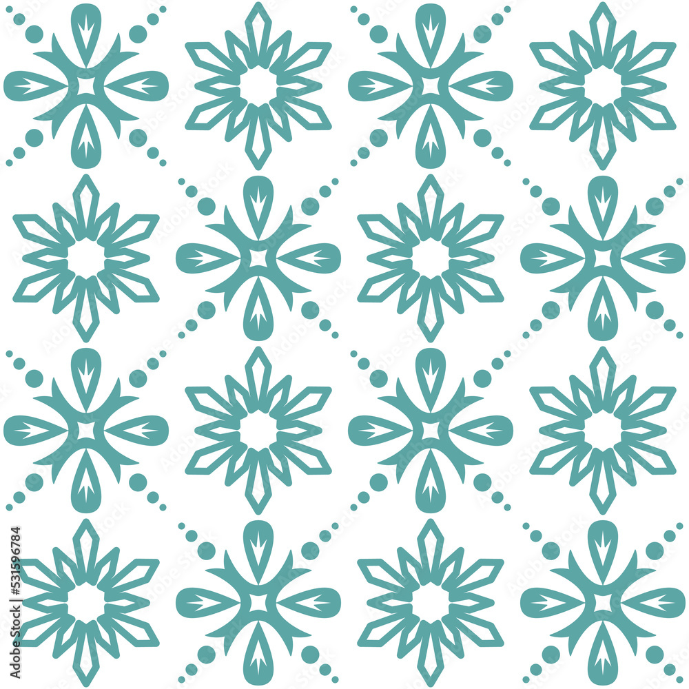 Blue seamless pattern for ceramic tiles in spanish portuguese retro style, blue white pastel vector illustration eps square Blue seamless pattern for ceramic tiles in spanish portuguese retro style, blue white pastel vector illustration eps square