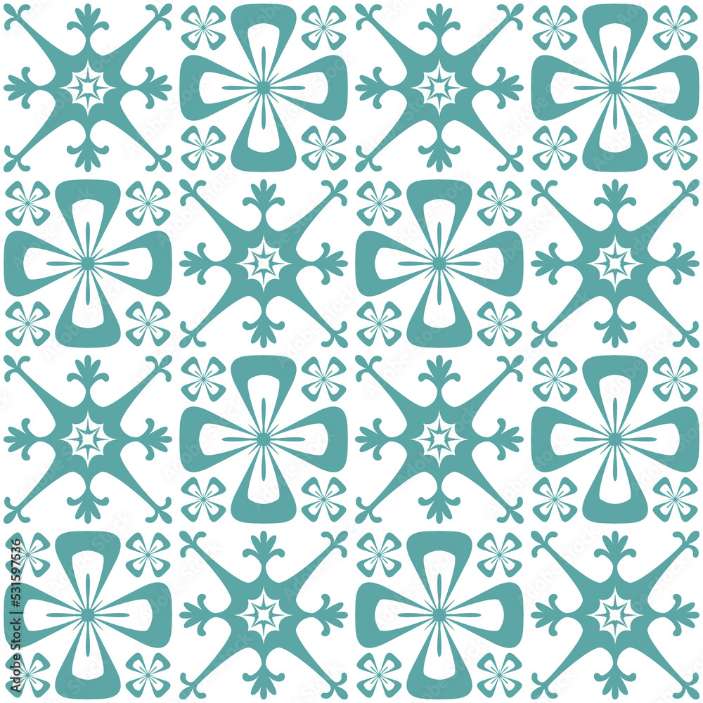 Pastel mint Azulejo design for ceramic tiles and wall design, traditional spanish background white blue Pastel mint Azulejo design for ceramic tiles and wall design, traditional spanish background white blue