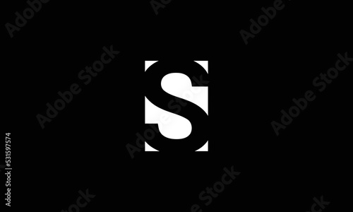 S Letter Initial Icon Logo Design Vector Illustration
