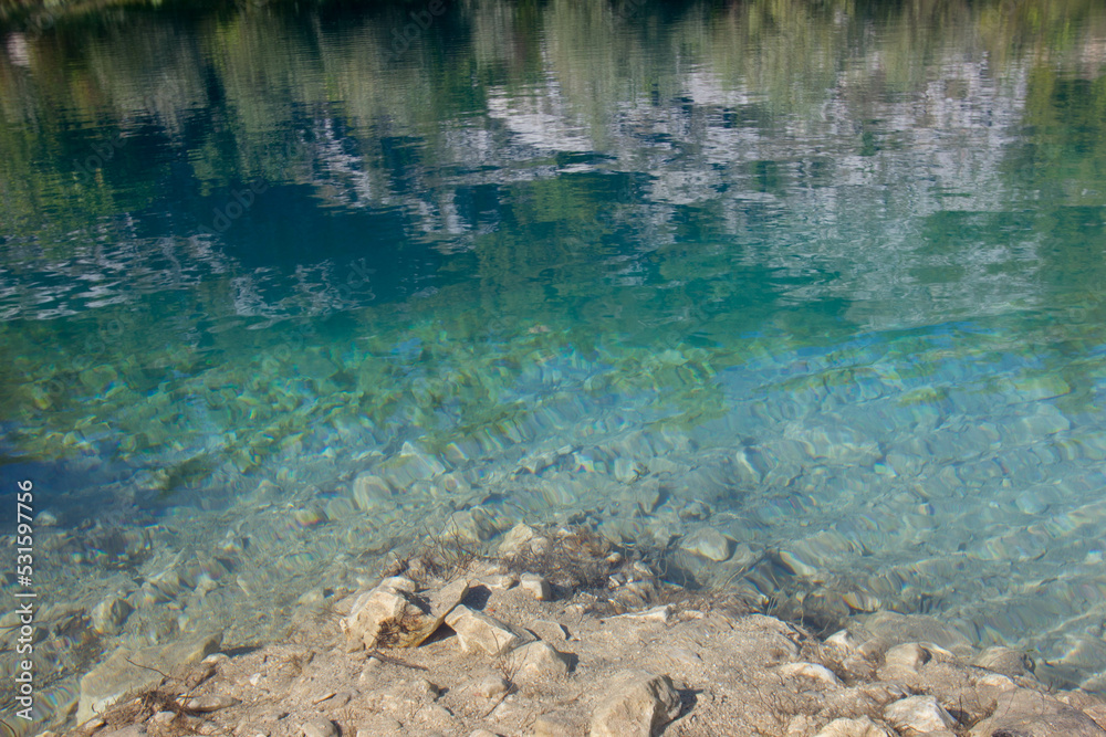 Cetina spring in Croatia, Blue Eye, dalmatia Europe	