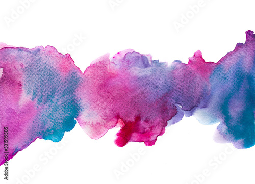Abstract Hand painted Watercolor wet on white paper. texture for creative wallpaper or design art work. Background for add text message. Pastel colors