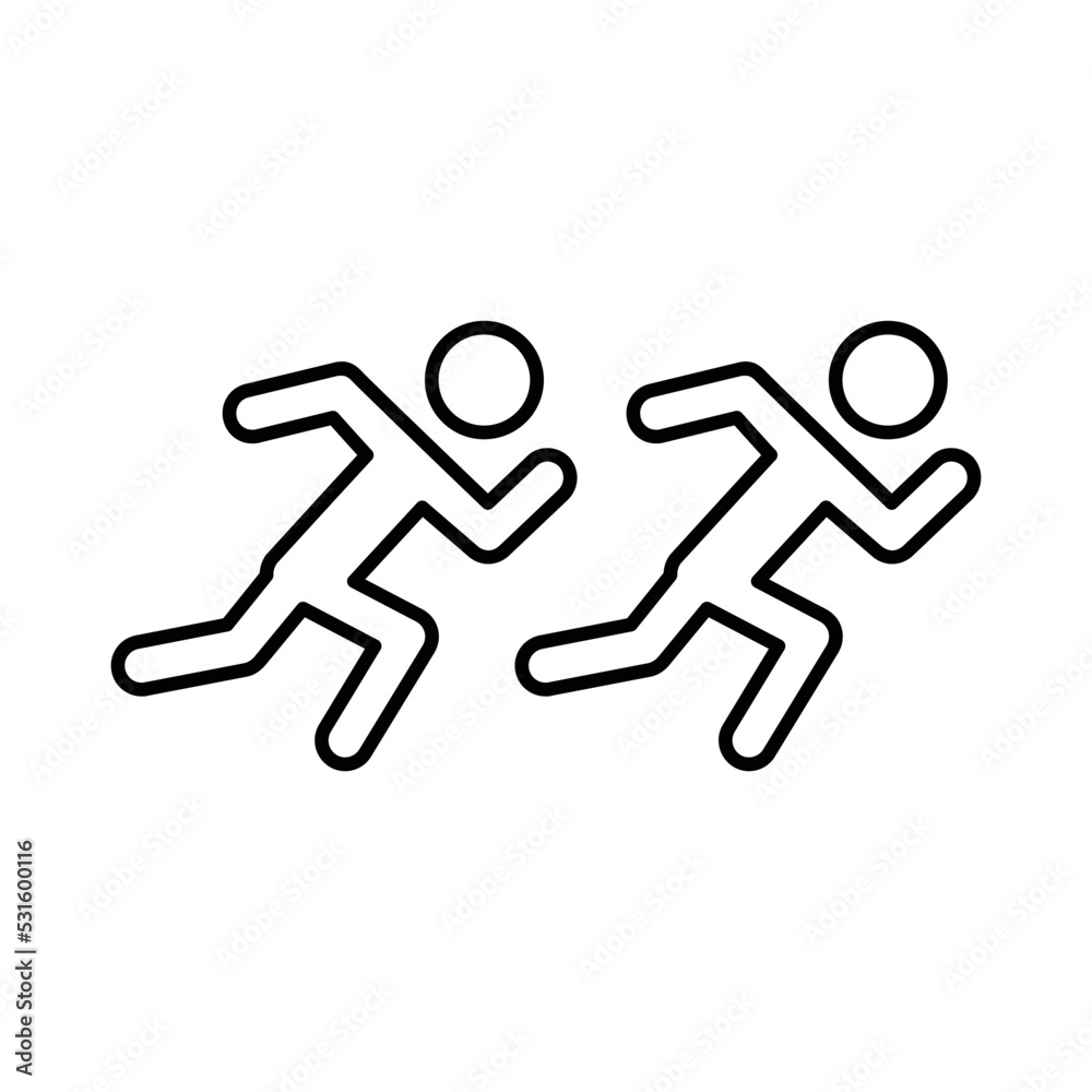 Running Race Icon Running Race Icon