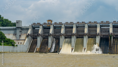 View of a dam situated in Jharkhand state of India photo