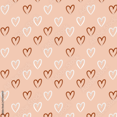 Pattern made with love shape, suitable for wallpaper, wrapping paper, card & fabric.  