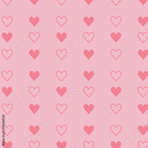 Pattern made with love shape, suitable for wallpaper, wrapping paper, card & fabric.  