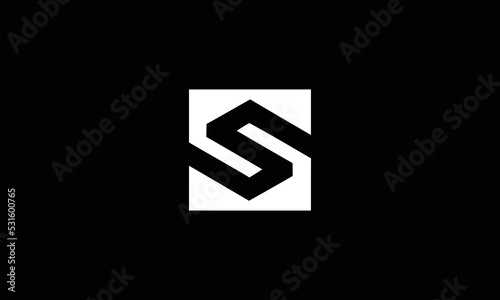 Minimal letter S logo design. Creative, Premium Minimal emblem design template. Graphic Alphabet Symbol for Corporate Business Identity