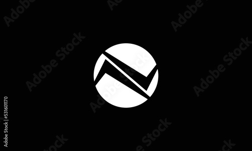 Initial letter n logo vector design template
