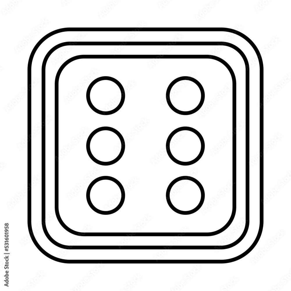 Ludo Dice, Six s, icon Ludo Dice, Six s, icon