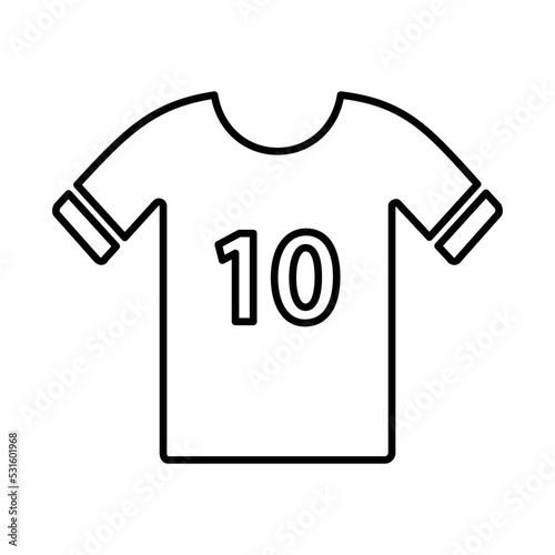 Sports jersey icon