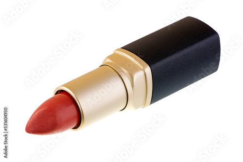 Isolated open red lipstick photo