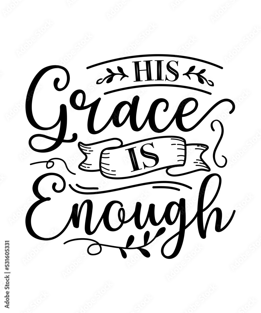 His grace is enough svg