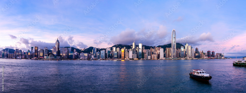 Hong Kong Cityscape at Dawn