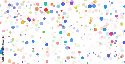 Isolated colorful dots texture. Confetti rain.