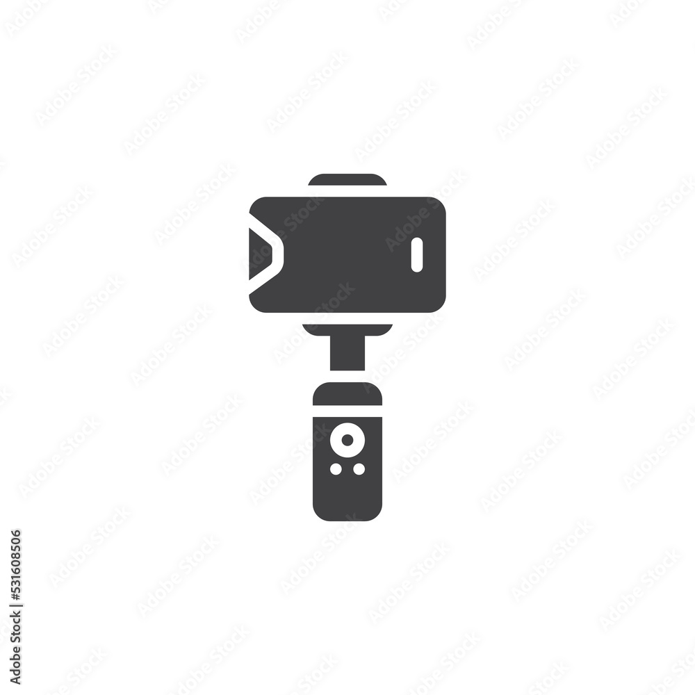 Cell Phone handheld gimbal vector icon Cell Phone handheld gimbal vector icon