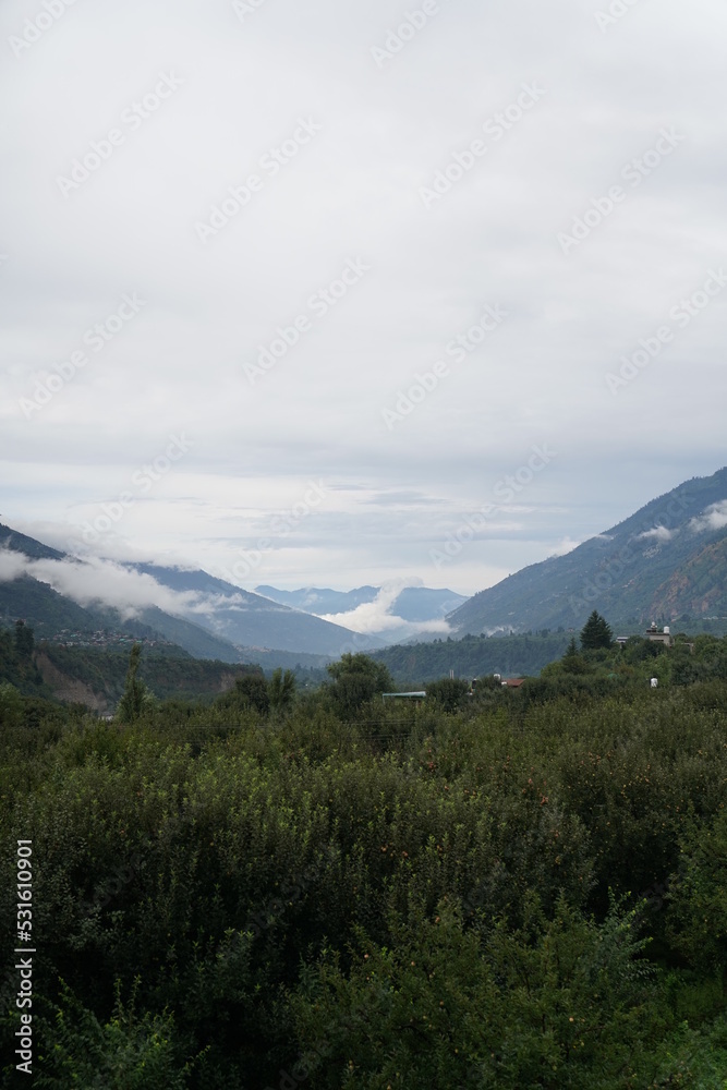 landscape with clouds