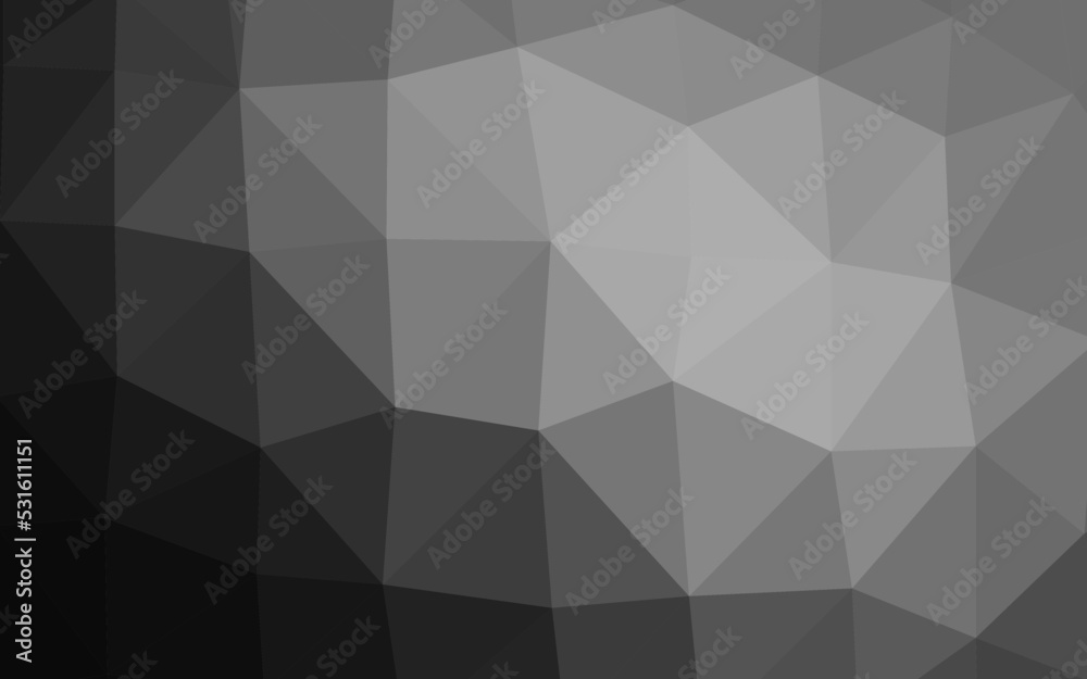 Dark Silver, Gray vector triangle mosaic cover. Dark Silver, Gray vector triangle mosaic cover.