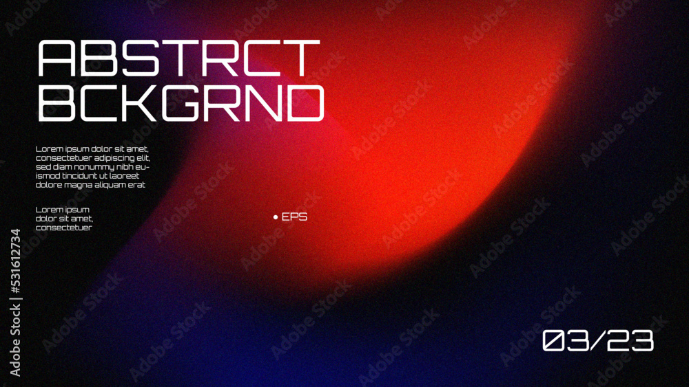 Obraz premium Trendy Gradient grainy texture. Soft gradient backdrop with place for text. Vector illustration for your graphic design, banner, poster, website background, smartphone background etc