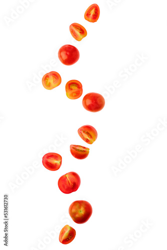 Levitating tomato cherry photo