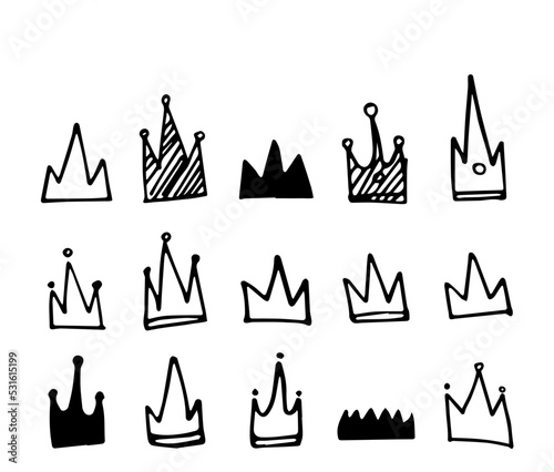 crown vector design illustration isolated on white background 