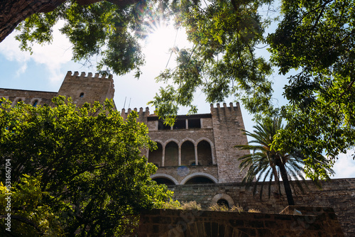 View of royal palace La Almudaina photo