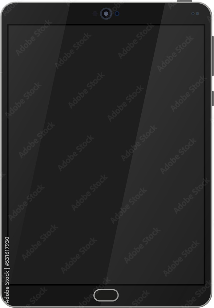 Black tablet computer Black tablet computer
