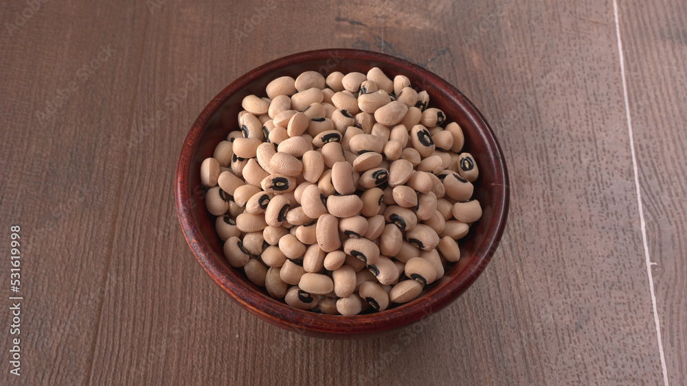 Uncooked black eyed peas. Health food concept. Uncooked black eyed peas. Health food concept.