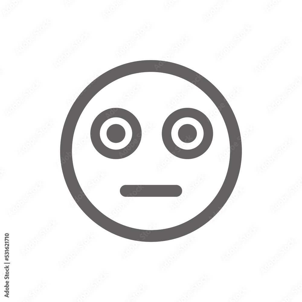 stunned emoji icon . Perfect for website or social media application. vector sign and symbol stunned emoji icon . Perfect for website or social media application. vector sign and symbol