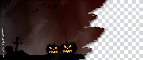 halloween card with pumpkin